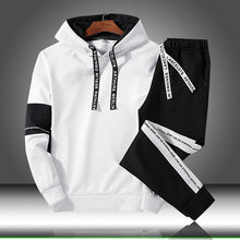 Load image into Gallery viewer, Sets Tracksuit Men Autumn Winter Hooded Sweatshirt Drawstring Outfit Sportswear 2019 Male Suit Pullover Two Piece Set Casual